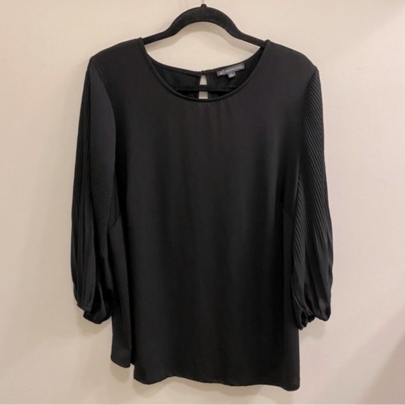 Adrianna Papell lightweight flowy round neck long sleeve blouse. Women's size 1X - Picture 2 of 9